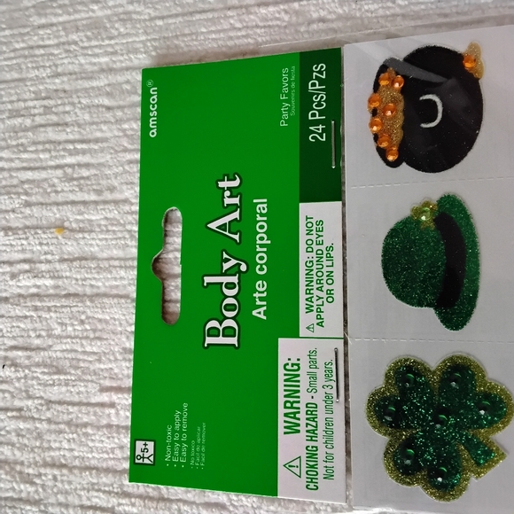 St. Patrick's Day Body Art Temporary Tattoos , 96 Pieces - Picture 7 of 9